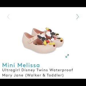 Mini Melissa Minnie & Mickey size 8T MaryJanes